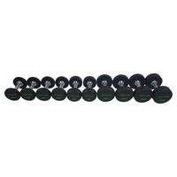 Gewichteset Tunturi Pu Pro Dumbbell Set - Schwarz, KONVENTIONELL, Metall (80/56/38cm)