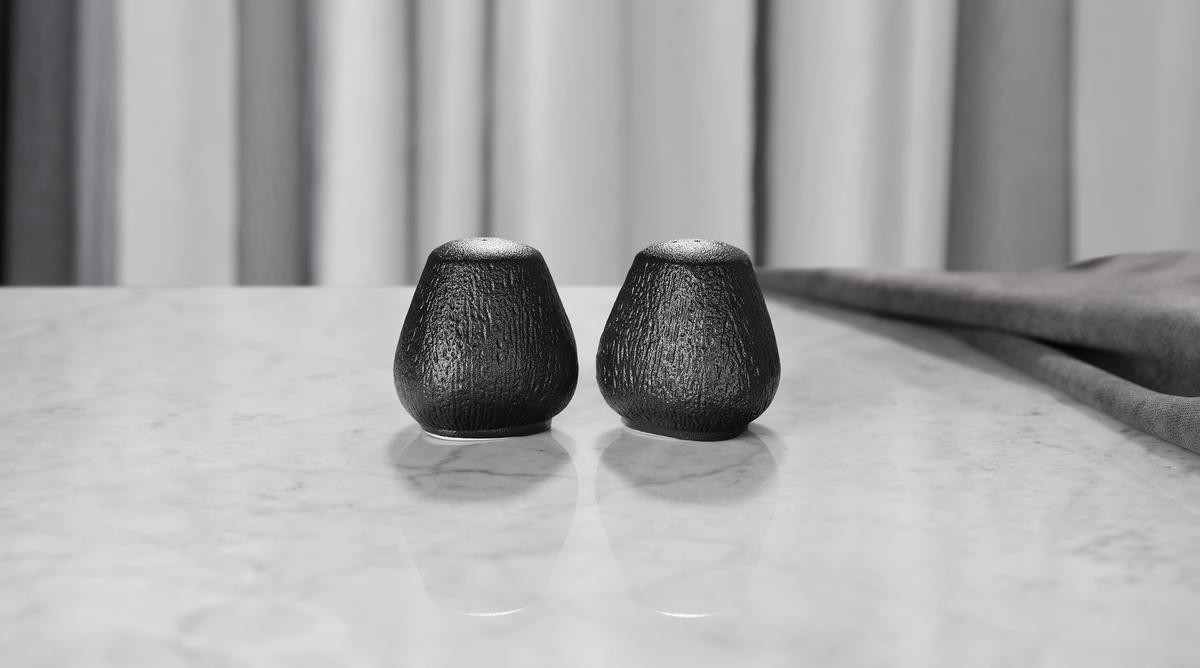SOĽNIČKA A KORENIČKA HARUKI - čierna, Modern, keramika (7/7cm) - Mömax