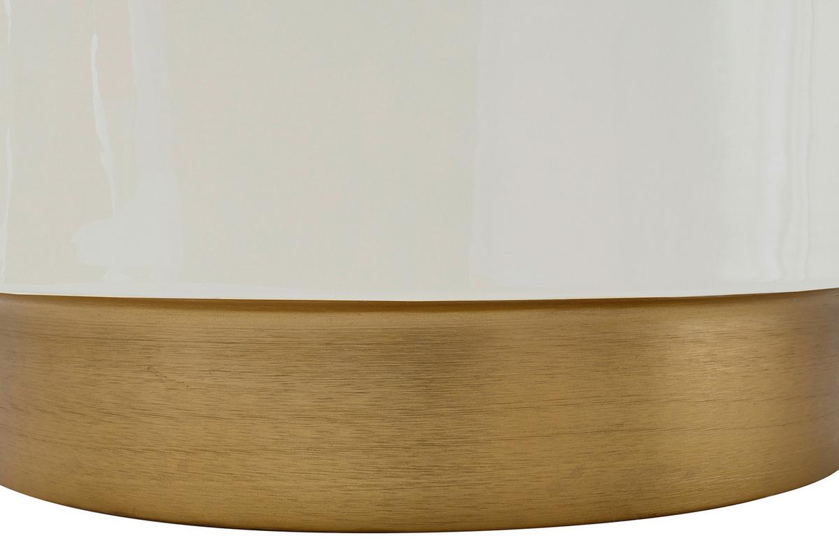 Hocker Artisse 250 Beige/goldfarben D: 51,5 Cm - Beige/Goldfarben, Design, Metall (51,5/43cm) - Kayoom