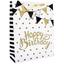 Geschenktasche Golden Birthday S - Goldfarben/Schwarz, MODERN, Karton (23/18/10cm) Geschenktasche Golden Birthday S - Goldfarben/Schwarz, MODERN, Karton (23/18/10cm)