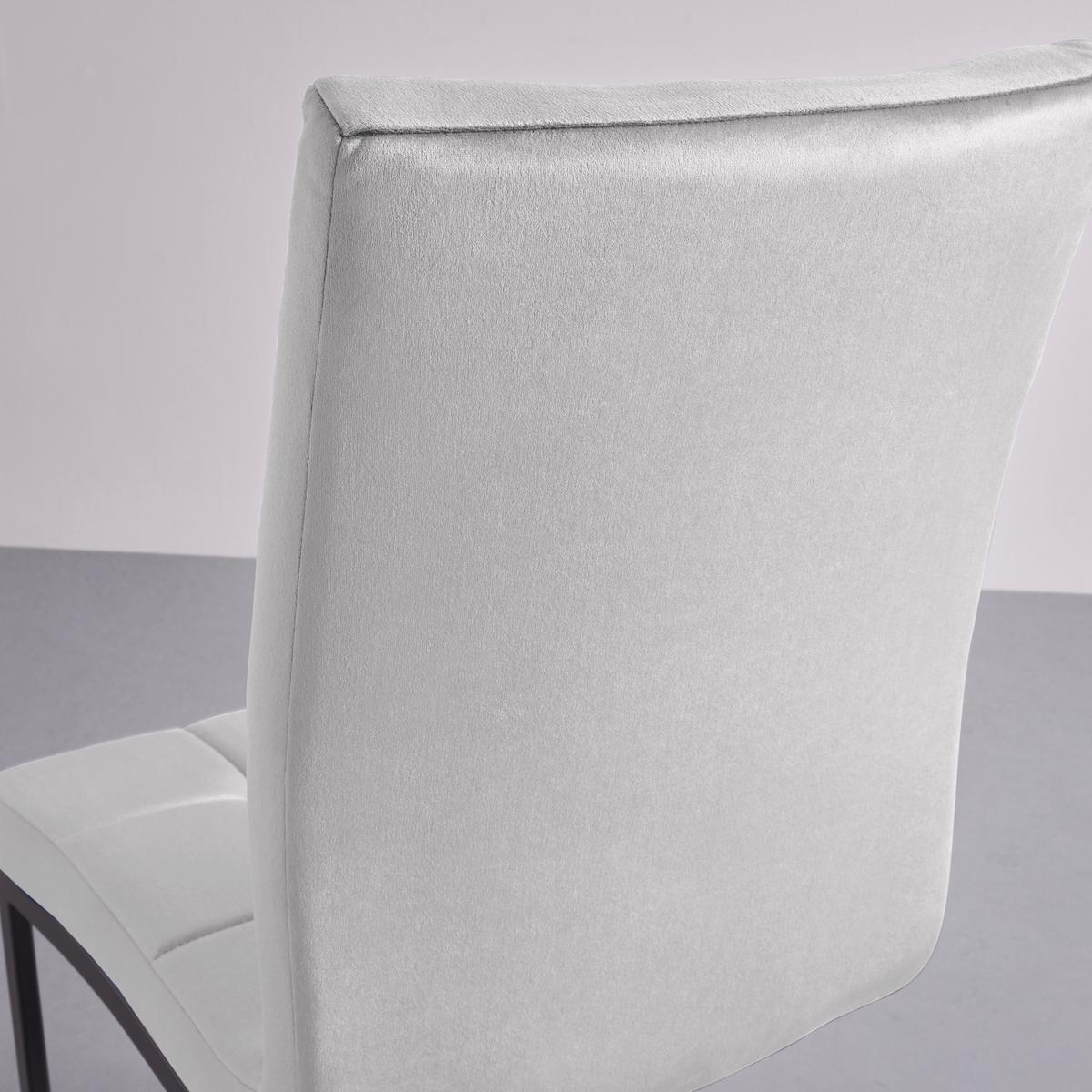 Dvojdielna sada stoličiek MELA svetlosivá - svetlosivá, Modern, kov/textil (44/95/60cm) - PBJ