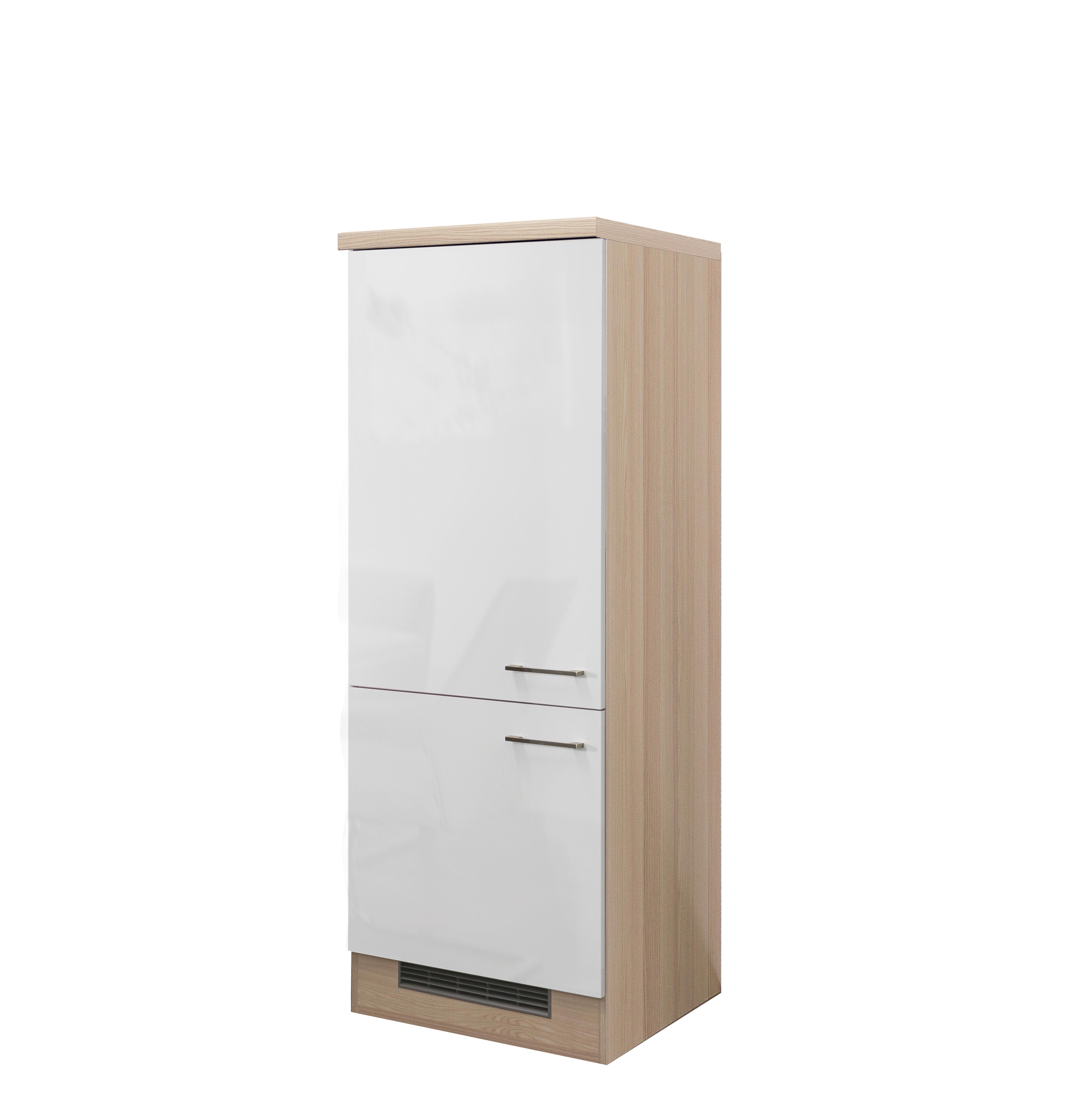 Skříňka Na Spotrebiče Abaco Perleťová - perleť/barvy akácie, Moderní, kov/kompozitní dřevo (60/162/60cm) - MID.YOU