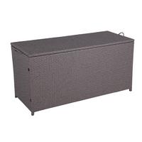 Kissenbox Patras - Schwarz/Braun, Basics, Kunststoff/Metall (50/60/120cm) - Gardenson
