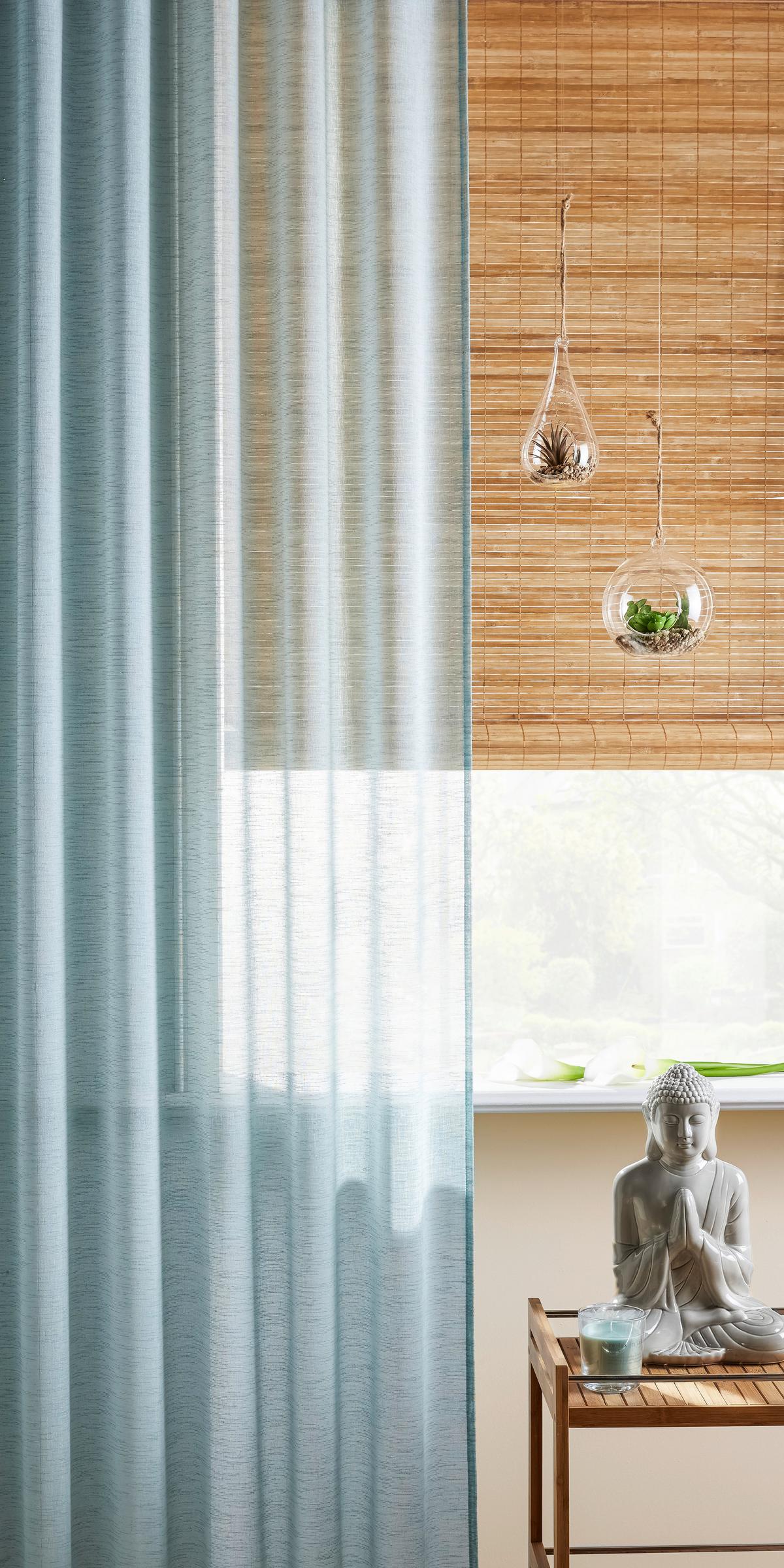 HOTOVÝ ZÁVĚS Sigrid, 140/245cm - modrá, Romantický / Rustikální, textil (140/245cm) - Premium Living