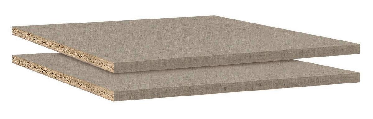 Einlegeböden 2er-Set 43x45 cm - Beige, Holzwerkstoff (43/1,6/45cm) - Rauch Möbel