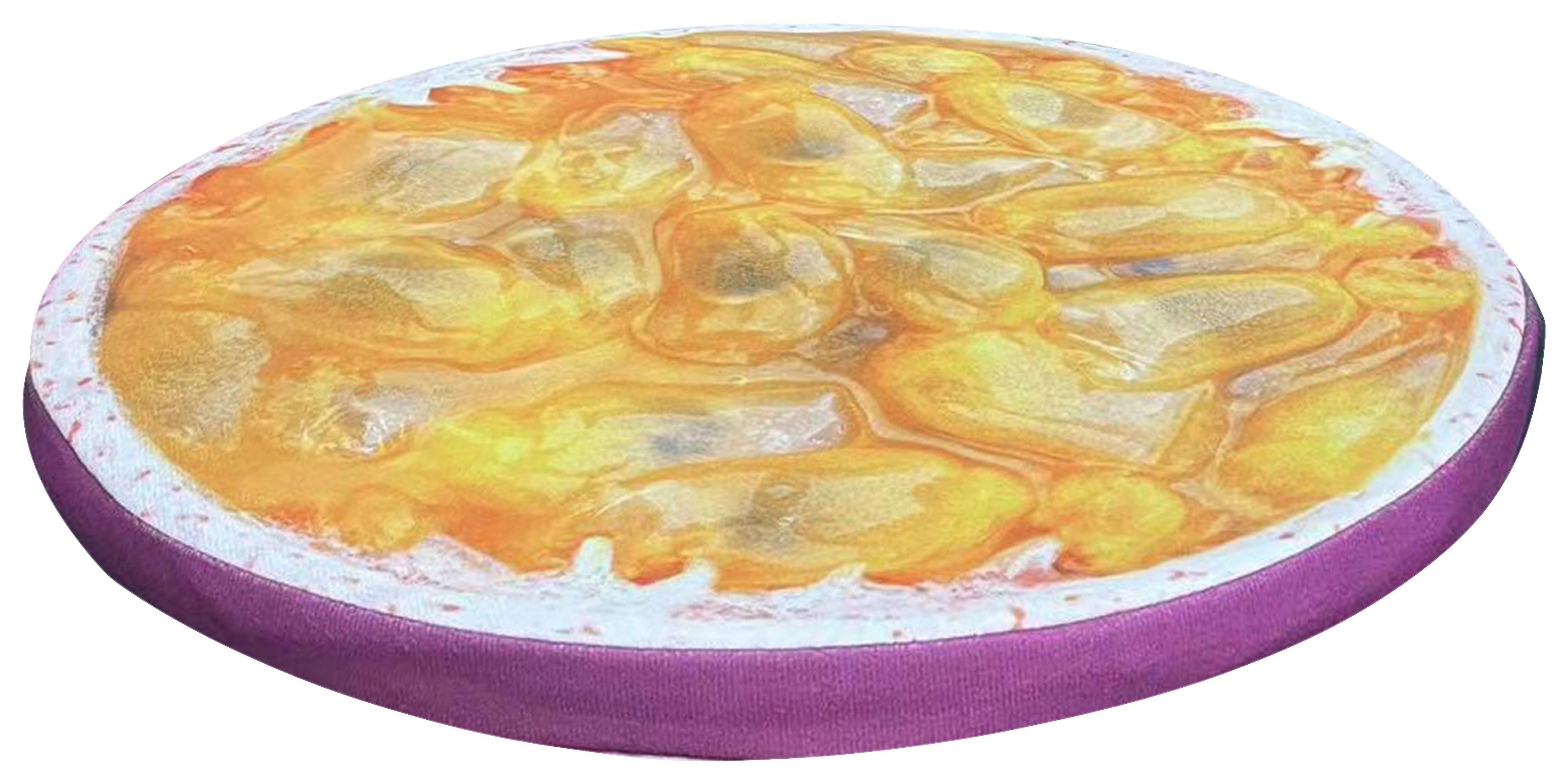 Sitzkissen Fruits - Orange, MODERN, Textil (38/2.5cm) - Luca Bessoni