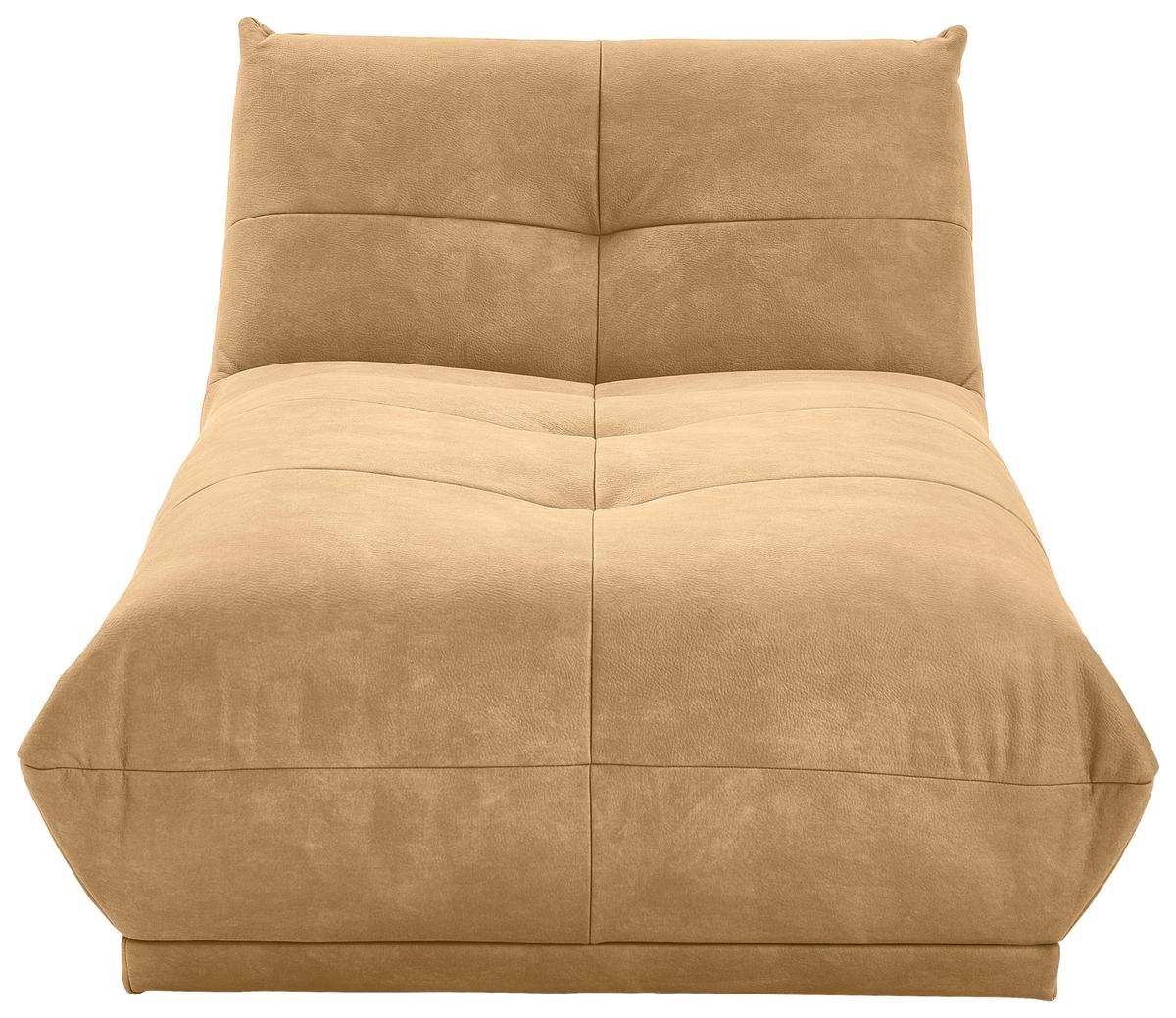 Modul Sofa Giselle Ottomane B: 105 Cm Hellbraun - Hellbraun, Trend, Textil (105/80/185cm) - Livetastic