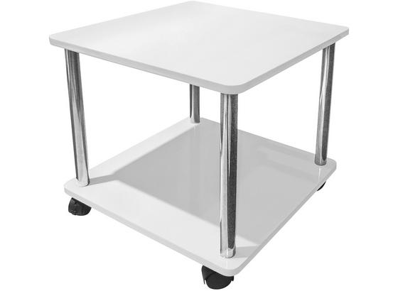 Odkladací Stolík Paul - biela, Moderný, umelá hmota/kov (40/41,5/40cm) Odkladací Stolík Paul - biela, Moderný, umelá hmota/kov (40/41,5/40cm)