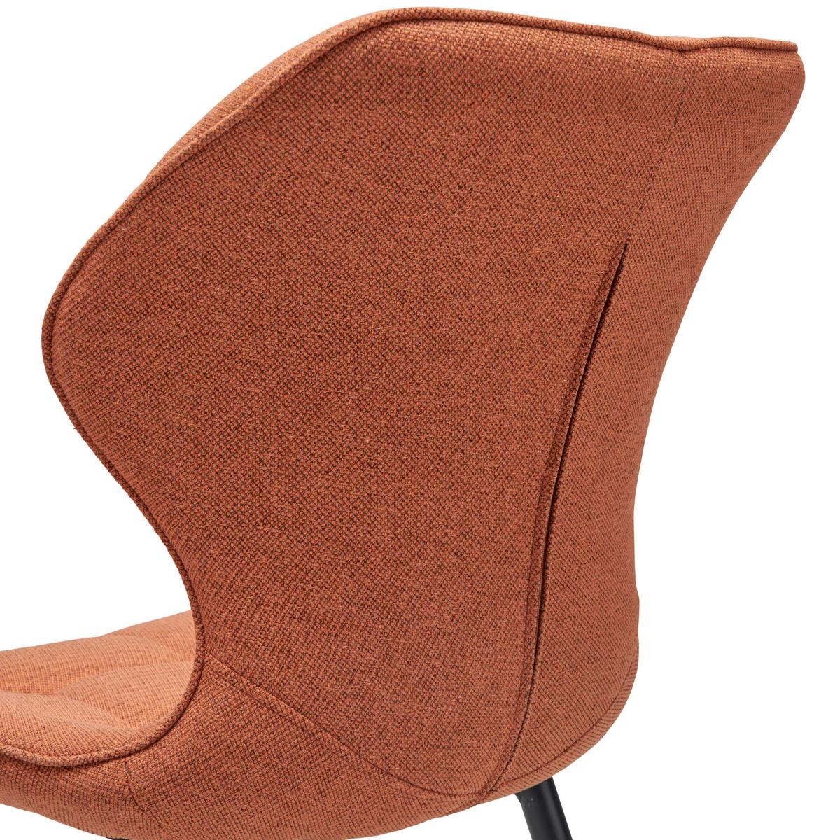 Stuhl Leana - Cognac/Schwarz, LIFESTYLE, Holz/Textil (47/82/59cm) - Livetastic