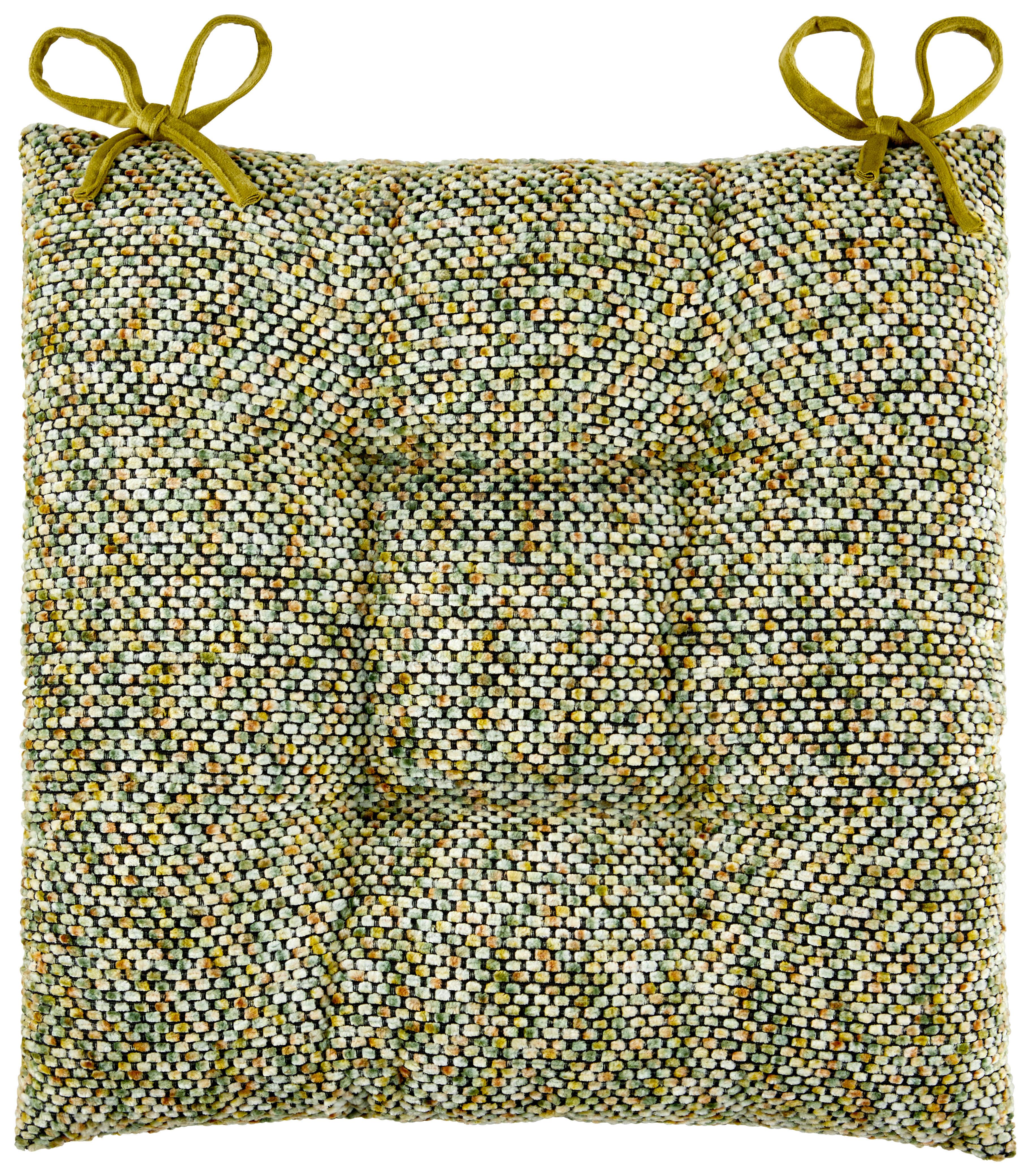 Sitzkissen Alena - Grün, MODERN, Textil (40/40/4cm) - Luca Bessoni