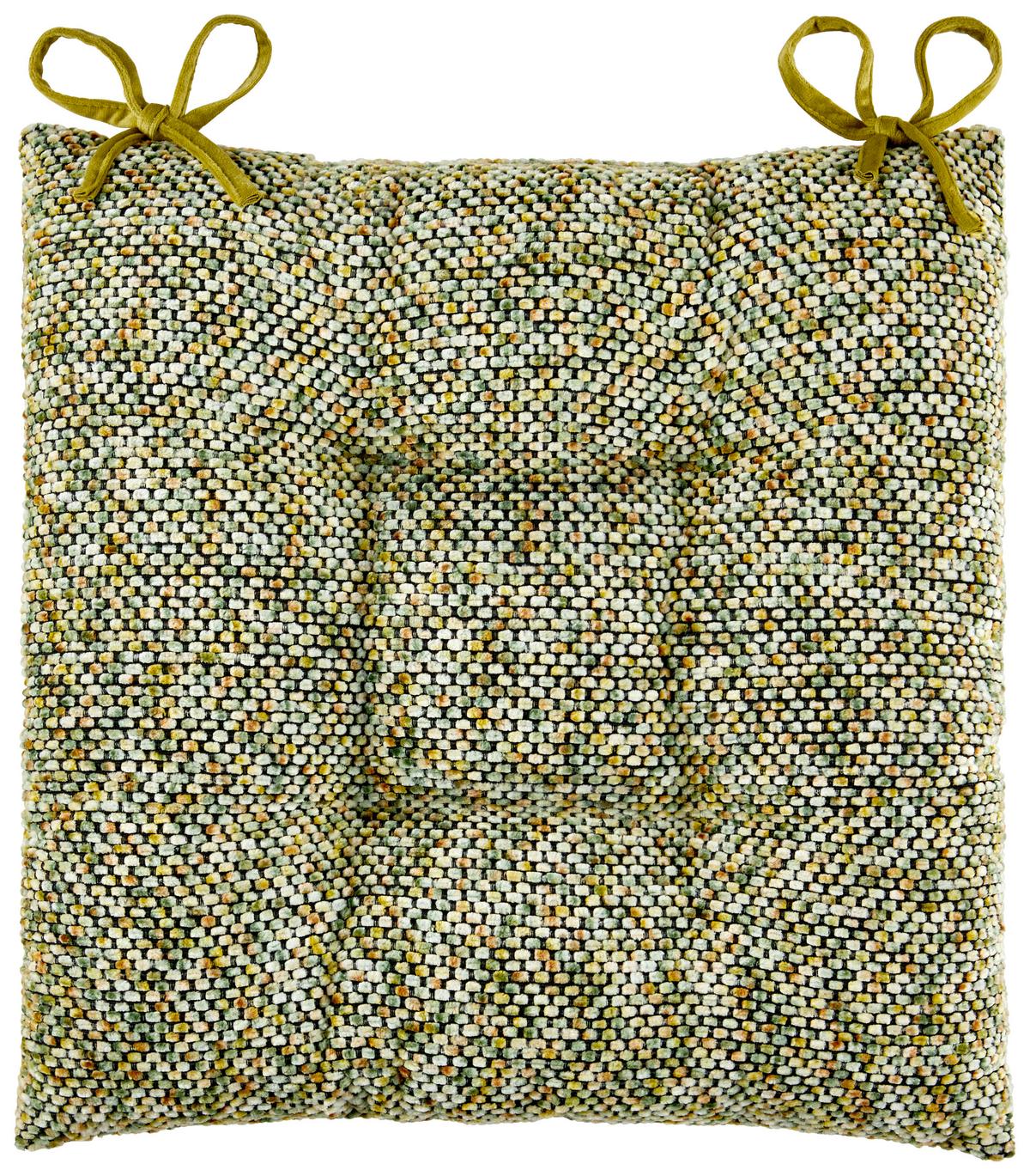 Sitzkissen Alena - Grün, MODERN, Textil (40/40/4cm) - Luca Bessoni