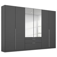 Drehtürenschrank 271cm Alabama, Grau - Silberfarben/Grau, MODERN, Holzwerkstoff (271/229/54cm) - Rauch Möbel