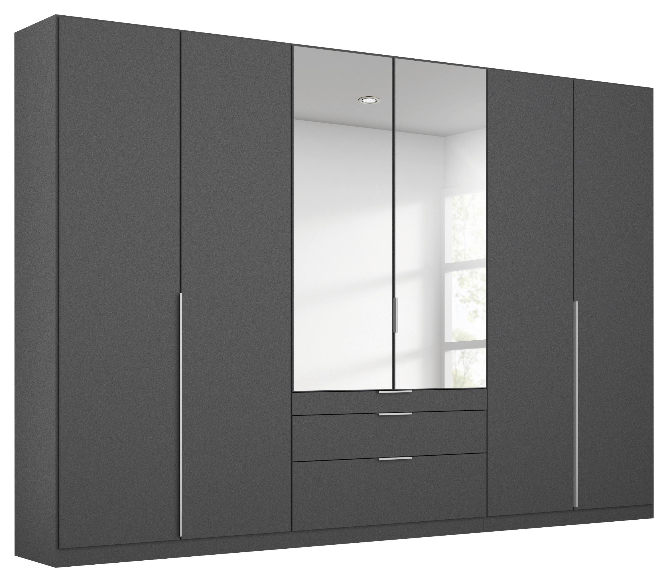 Drehtürenschrank 271cm Alabama, Grau