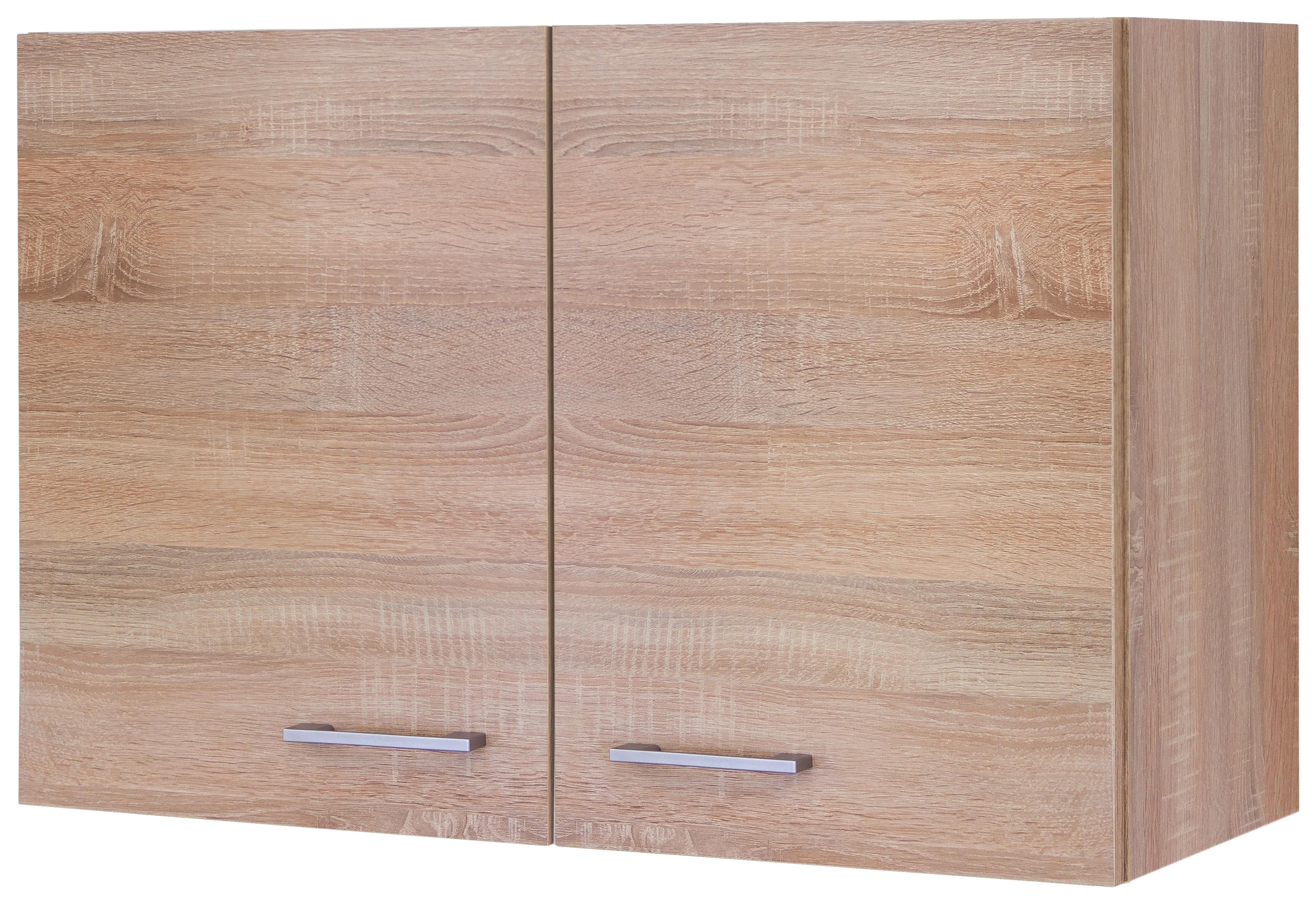 KUCHYŇSKÁ HORNÍ SKŘÍŇKA SAMOA  H 80 - bílá/Sonoma dub, Konvenční, kompozitní dřevo/plast (80/54,8/32cm)