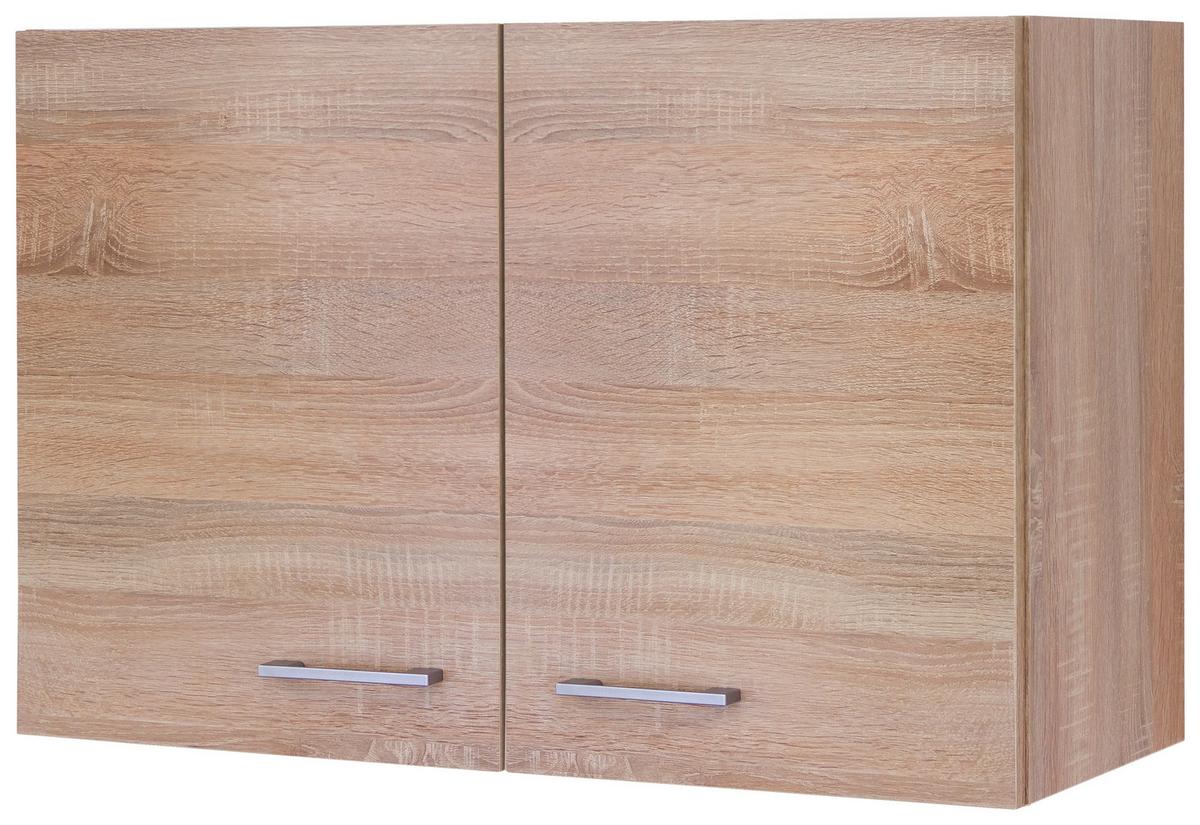 KUCHYŇSKÁ HORNÍ SKŘÍŇKA SAMOA  H 80 - bílá/Sonoma dub, Konvenční, kompozitní dřevo/plast (80/54,8/32cm)