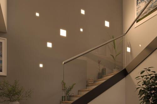LED-Paneel L: 18,5 cm 92398 - Weiß, LIFESTYLE, Kunststoff (18,5/18,5cm) - Paulmann