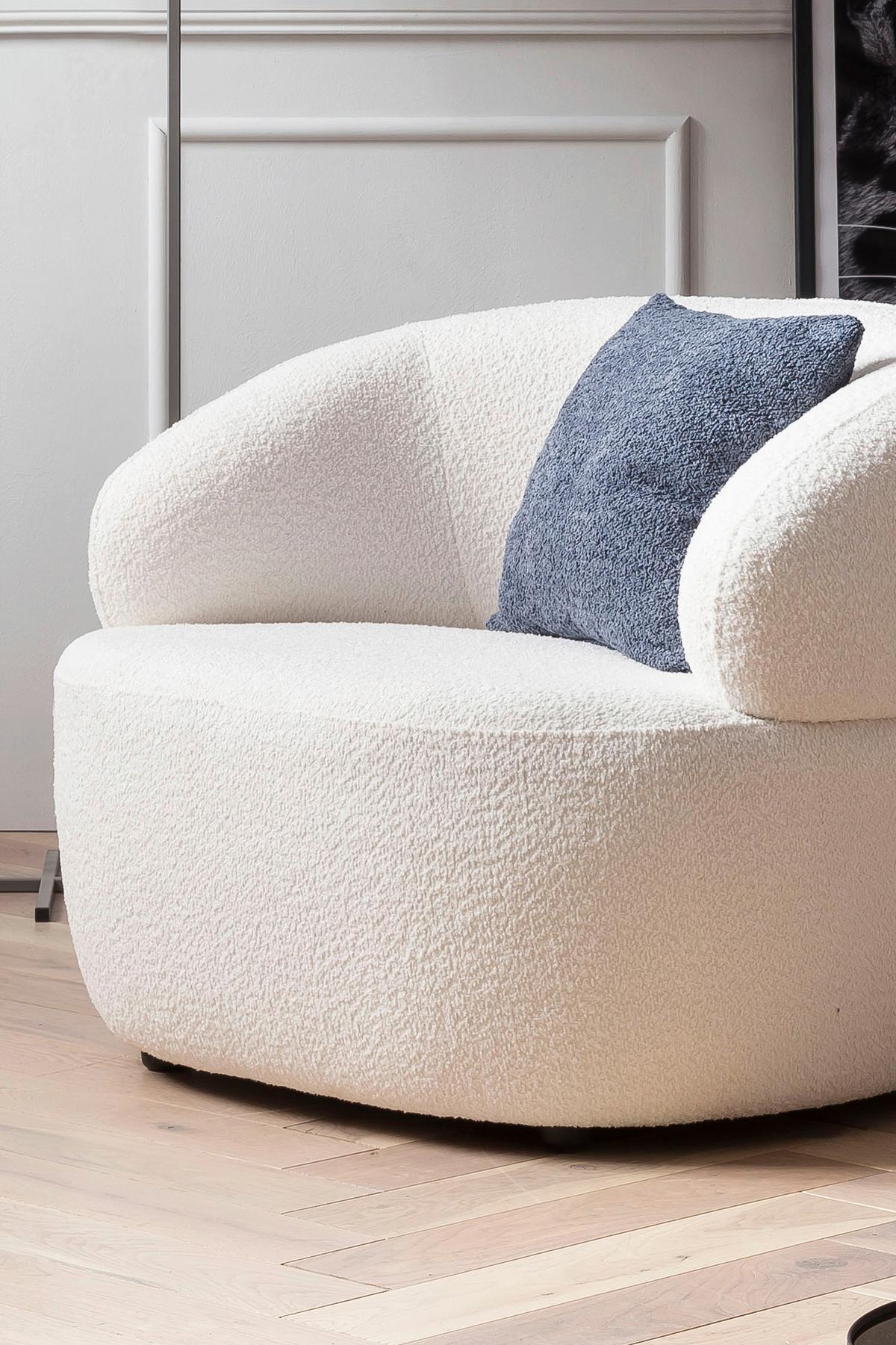 Sessel Weiß B: 88 Cm - Schwarz/Weiß, MODERN, Textil (88/69/89cm) - Livetastic