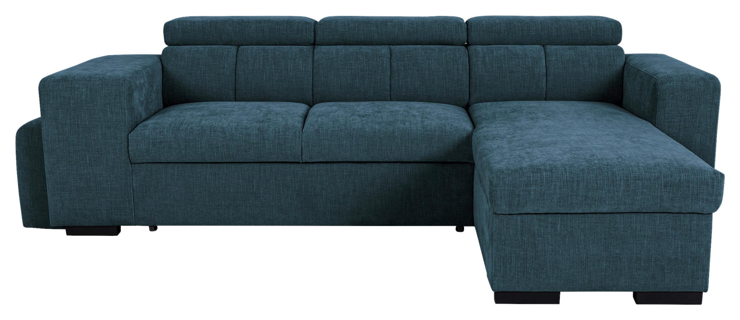 Ecksofa Sirius M blau, 251x165cm - Blau, KONVENTIONELL, Holz/Holzwerkstoff (251/165cm)