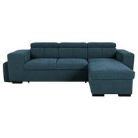 Ecksofa Sirius M blau, 251x165cm - Blau, KONVENTIONELL, Holz/Holzwerkstoff (251/165cm)