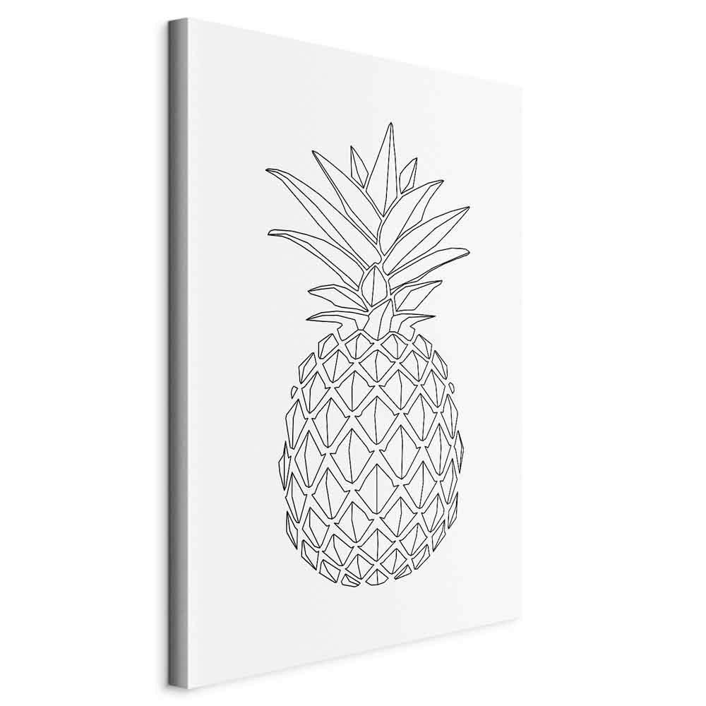 Leinwandbild Fruity Schwarz Weiß B: 40 cm