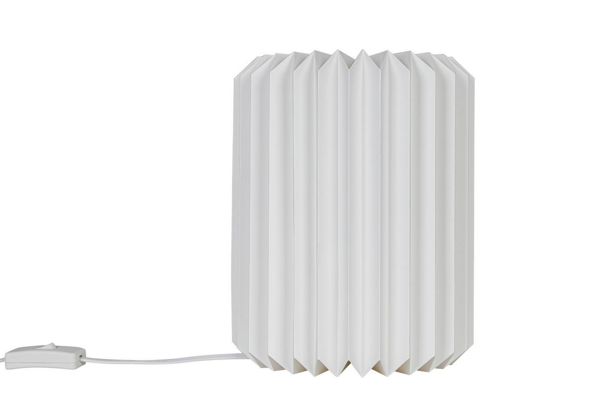 STOLNÁ LAMPA OLGA - biela, Modern, plast/papier (20/20/25cm) - Mömax