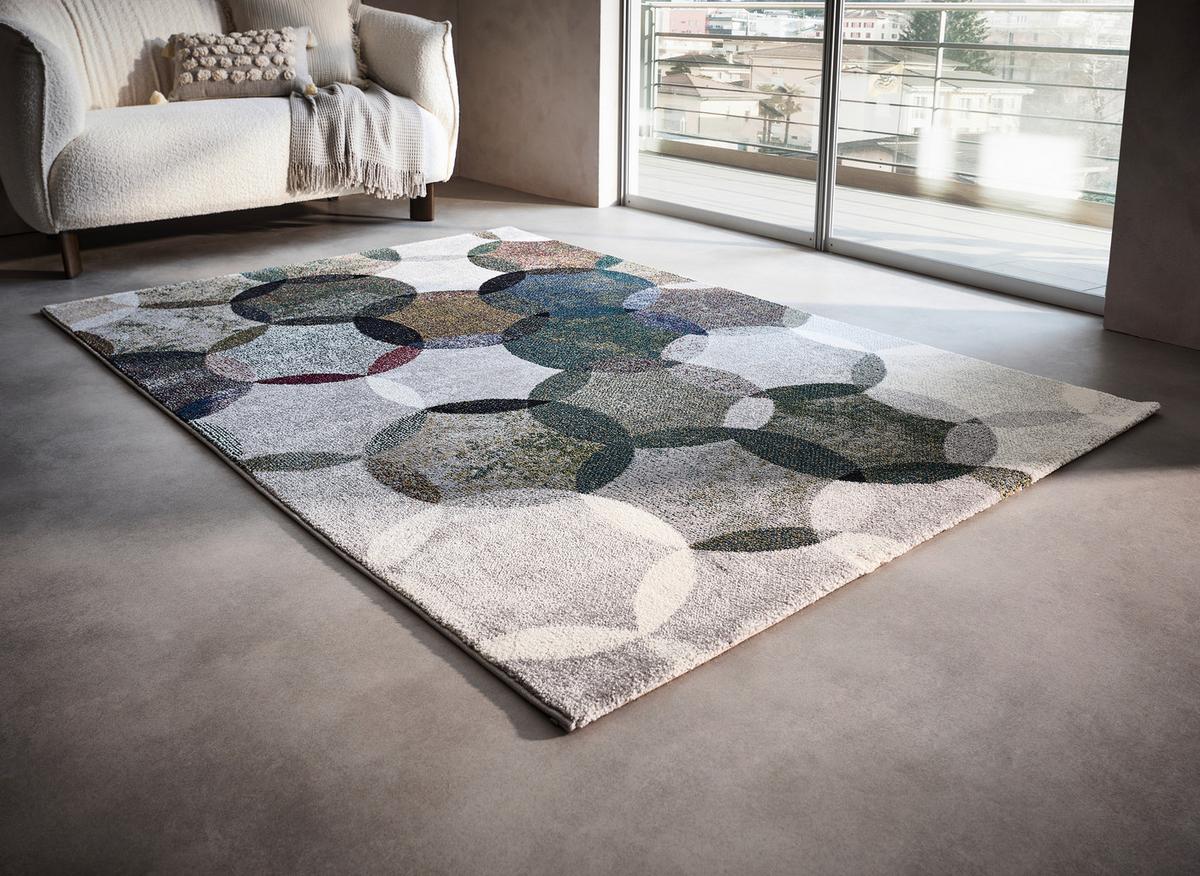 Webteppich Modernina - Dunkelgrün/Multicolor, KONVENTIONELL, Textil (120/170cm) - Esprit