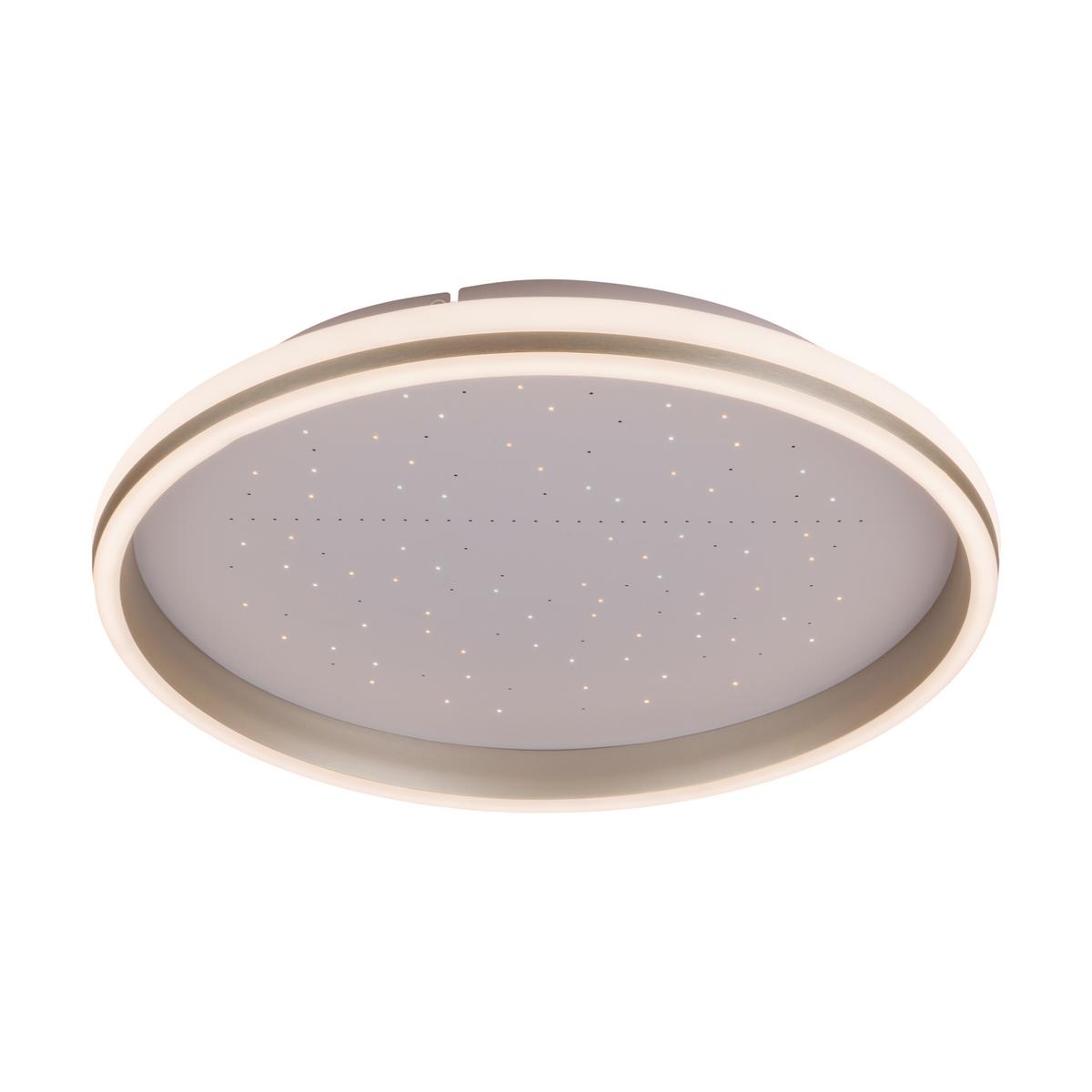 Led-deckenleuchte 3000-6500k - Weiß, Design, Metall (47,2/47,2/7,5cm) - Näve