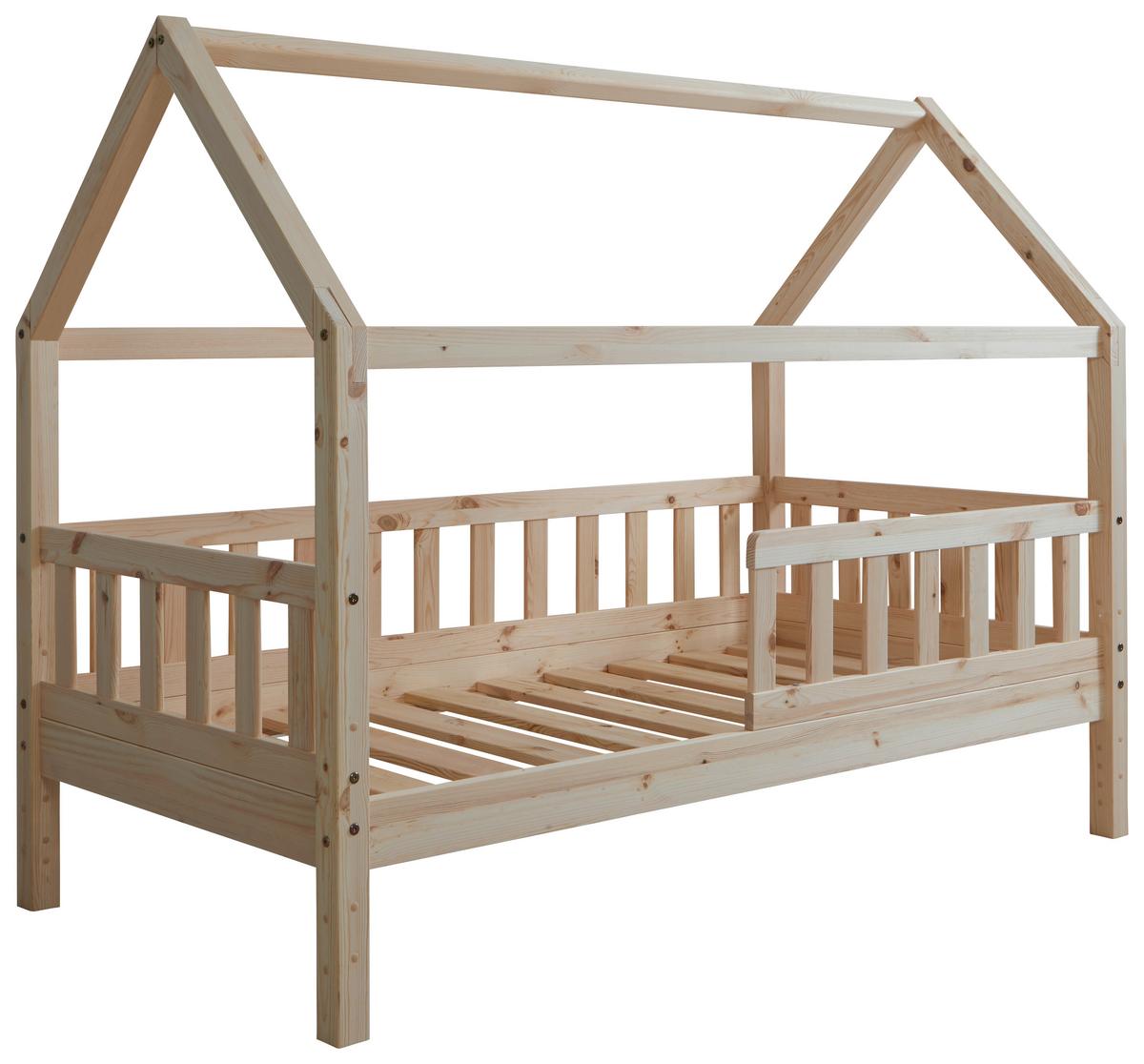 Hausbett Kay - Naturfarben, MODERN, Holz/Textil (80/160cm) - MID.YOU