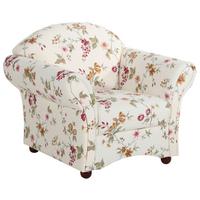 Posltersessel Mit Armlehnen Corona Rot/weiß - Rot/Nussbaumfarben, Design, Textil (96/85/81cm) - Max Winzer