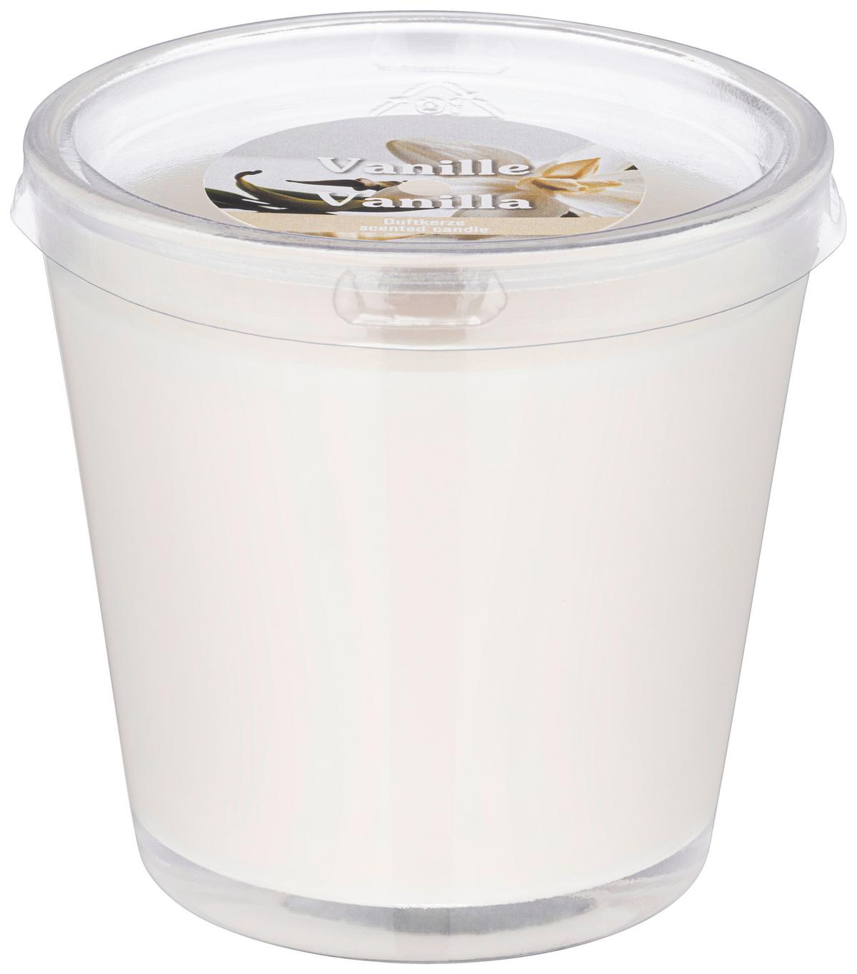 Kerze im Glas Maurice - Klar/Creme, KONVENTIONELL, Glas/Paraffin (7,5/7,5cm) - Ondega