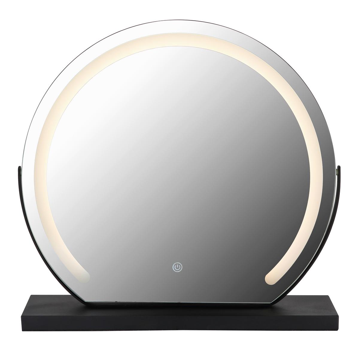 KOUPELNOVÉ ZRCADLO LUXOR - Basics, kov/plast (52/48,5/12cm) - Globo