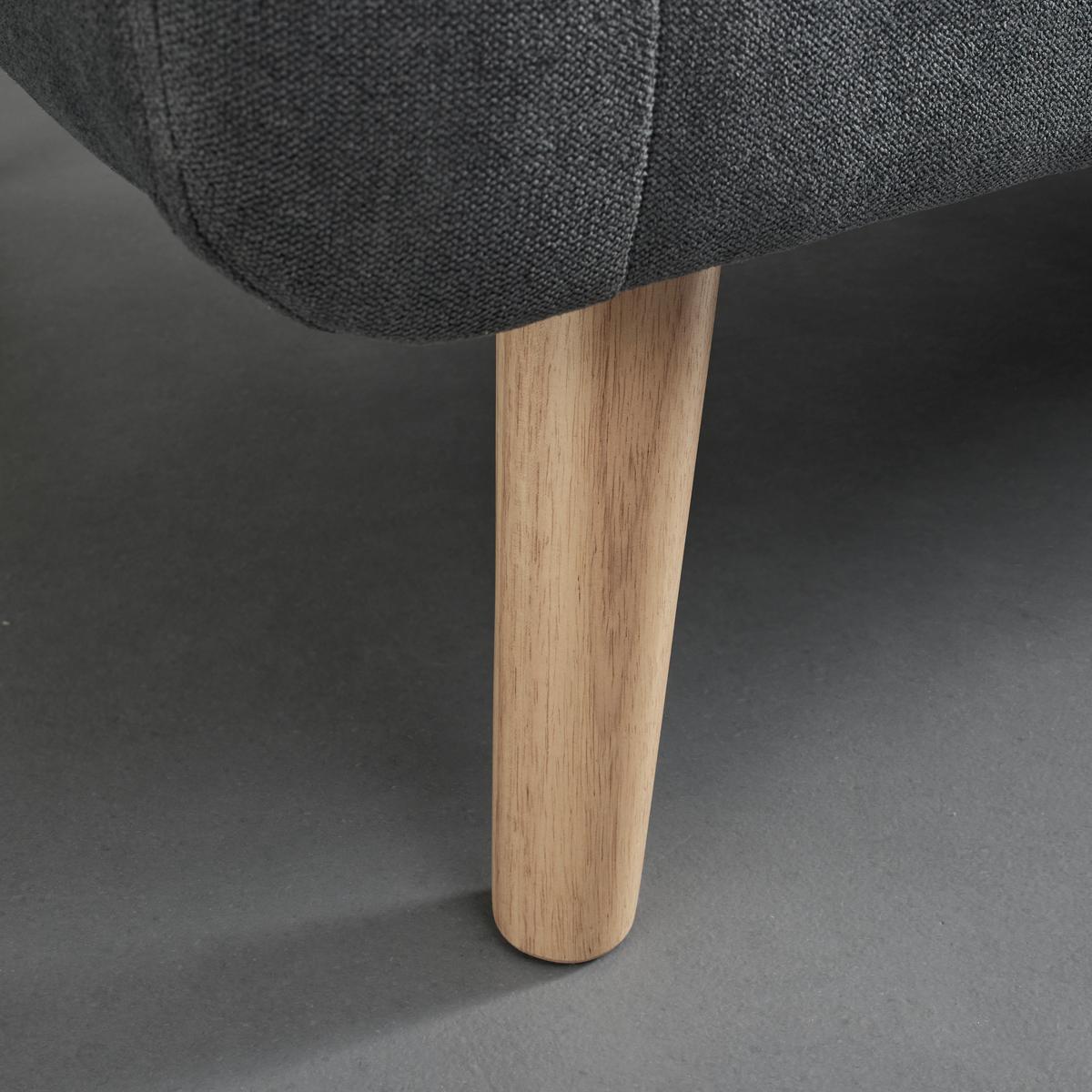 Sedací souprava TAMARA tmavěšedá - tmavě šedá/přírodní barvy, Moderní, dřevo/textil (198/83/143cm) - Bessagi Home
