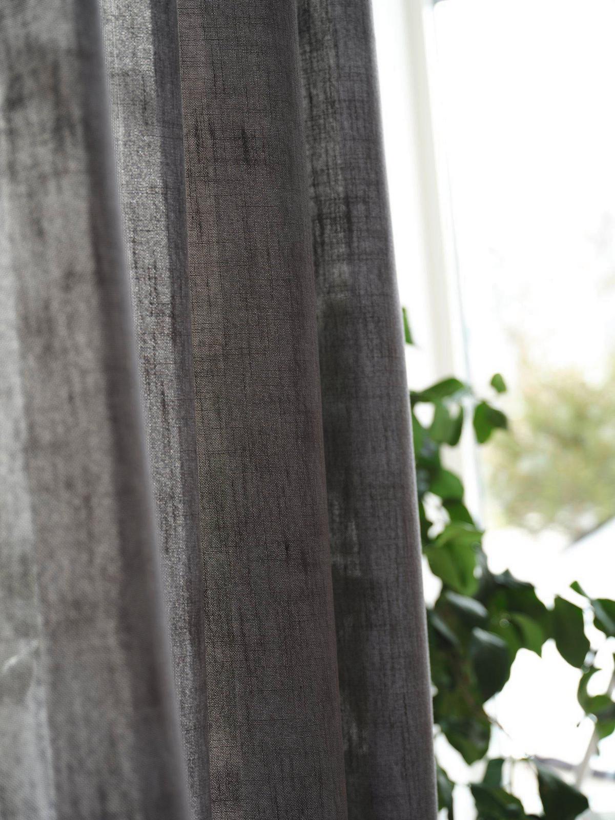 HOTOVÝ ZÁVES CECIL - sivá, Basics, textil (145/260cm) - Svanefors