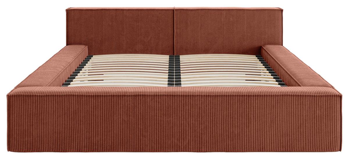 POLSTERBETT inkl. Lattenrost 180x200 - Beige/Schwarz, Basics, Holz/Textil (180/200cm) - Livetastic