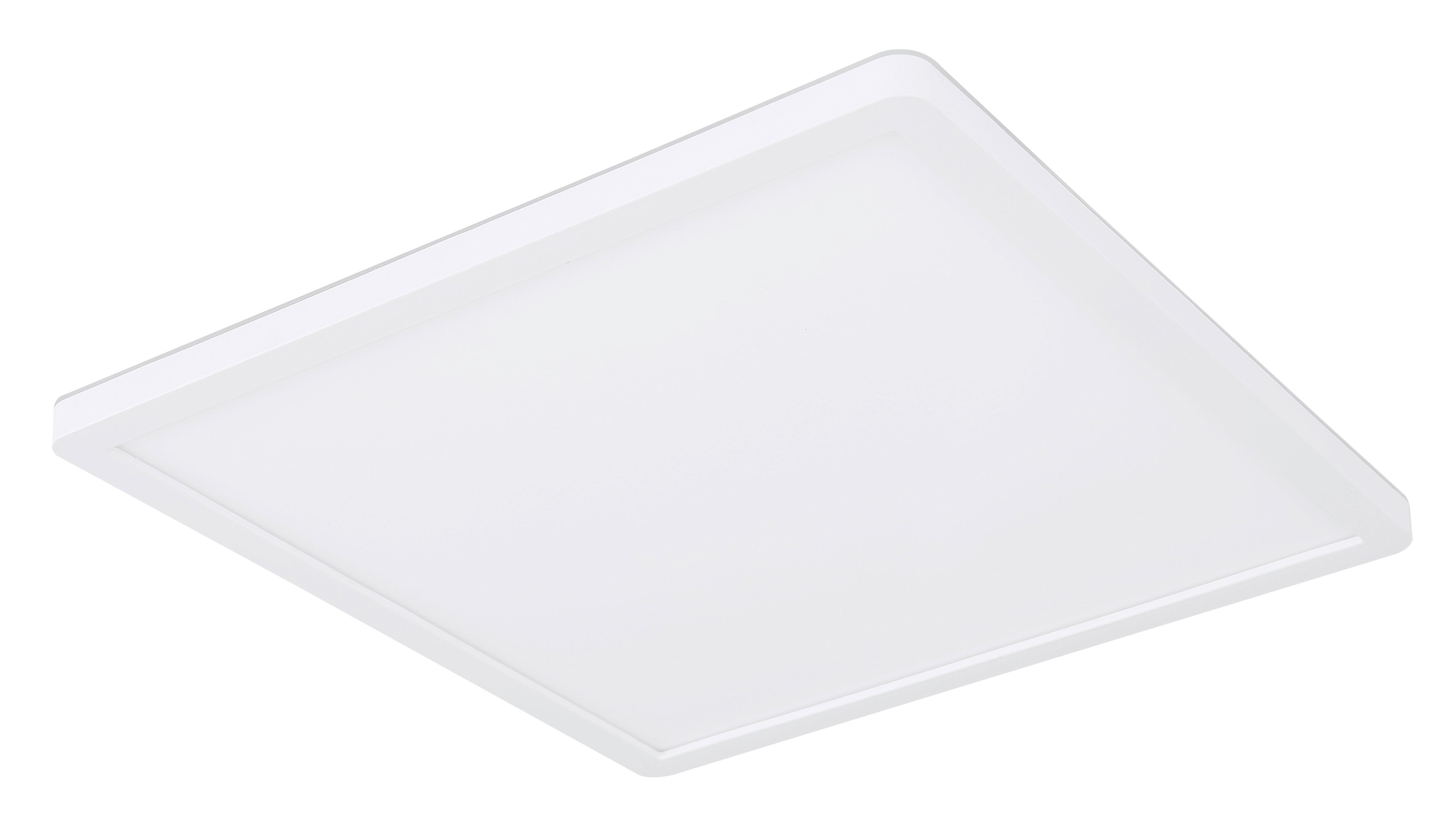 LED-Deckenleuchte Sapana L: 29,4 cm mit Memory-Funktion - Opal/Weiß, Basics, Kunststoff (29,4/29,4/2,5cm) - Globo