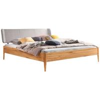 Bett Pienza Buchefarben 140x200 Cm - Buchefarben/Hellgrau, MODERN, Holz/Textil (140/200cm) - Hasena