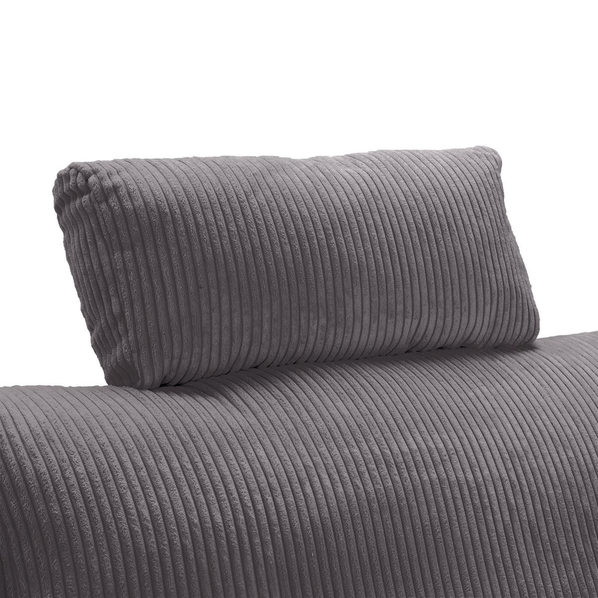 Opěrka hlavy LILLE, grafitový manšestr - barvy grafitu, Moderní, textil (58/23/10cm) - Mömax