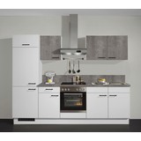 Küchenblock Pn 80/pn 100 - Magnolie/Weiß, MODERN, Holzwerkstoff/Kunststoff (270cm) - Pino