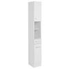 Badezimmer Hochschrank Riga 25x190 Cm Weiß - Weiß, MODERN, Holzwerkstoff (25/190/35cm) - Held