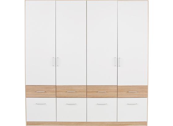 Ruhásszekrény Aalen Extra - tölgy színű/fehér, konvencionális, faanyagok (181/197/54cm) Ruhásszekrény Aalen Extra - tölgy színű/fehér, konvencionális, faanyagok (181/197/54cm)
