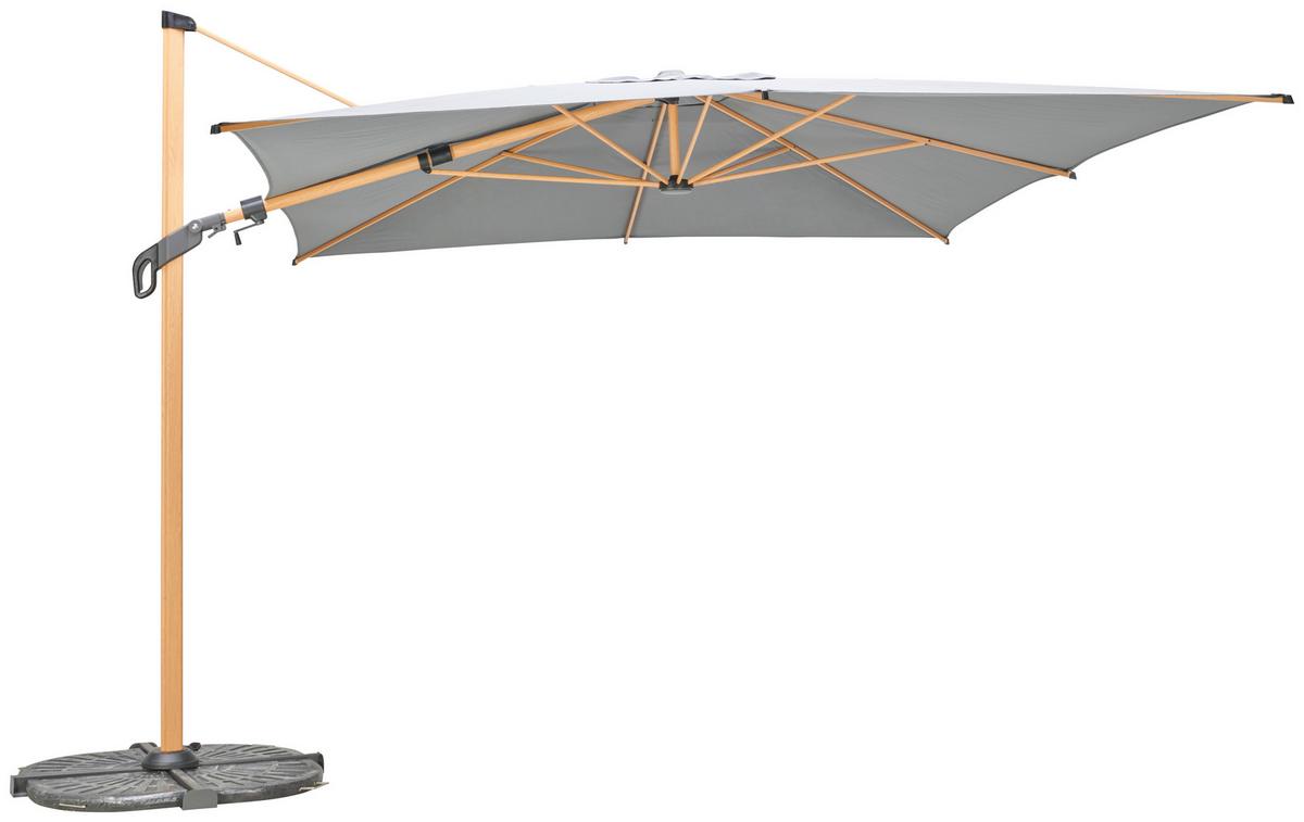 Ampelschirm Luxor Bht: 300x400x270 Cm Anthrazit - Taupe/Anthrazit, MODERN, Textil/Metall (300/400/270cm) - Beldano