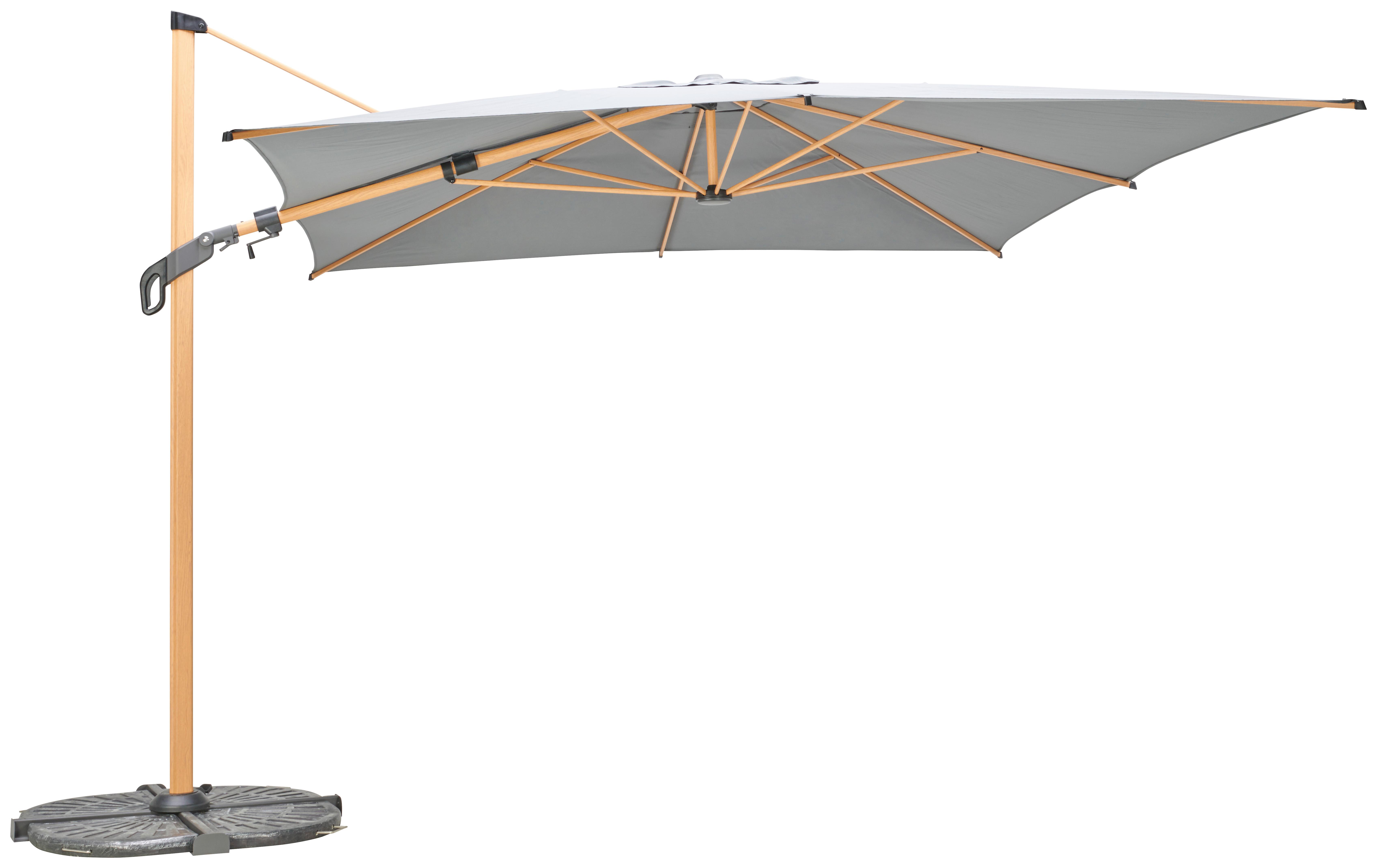 Ampelschirm Luxor BHT: 300x400x267 cm Anthrazit