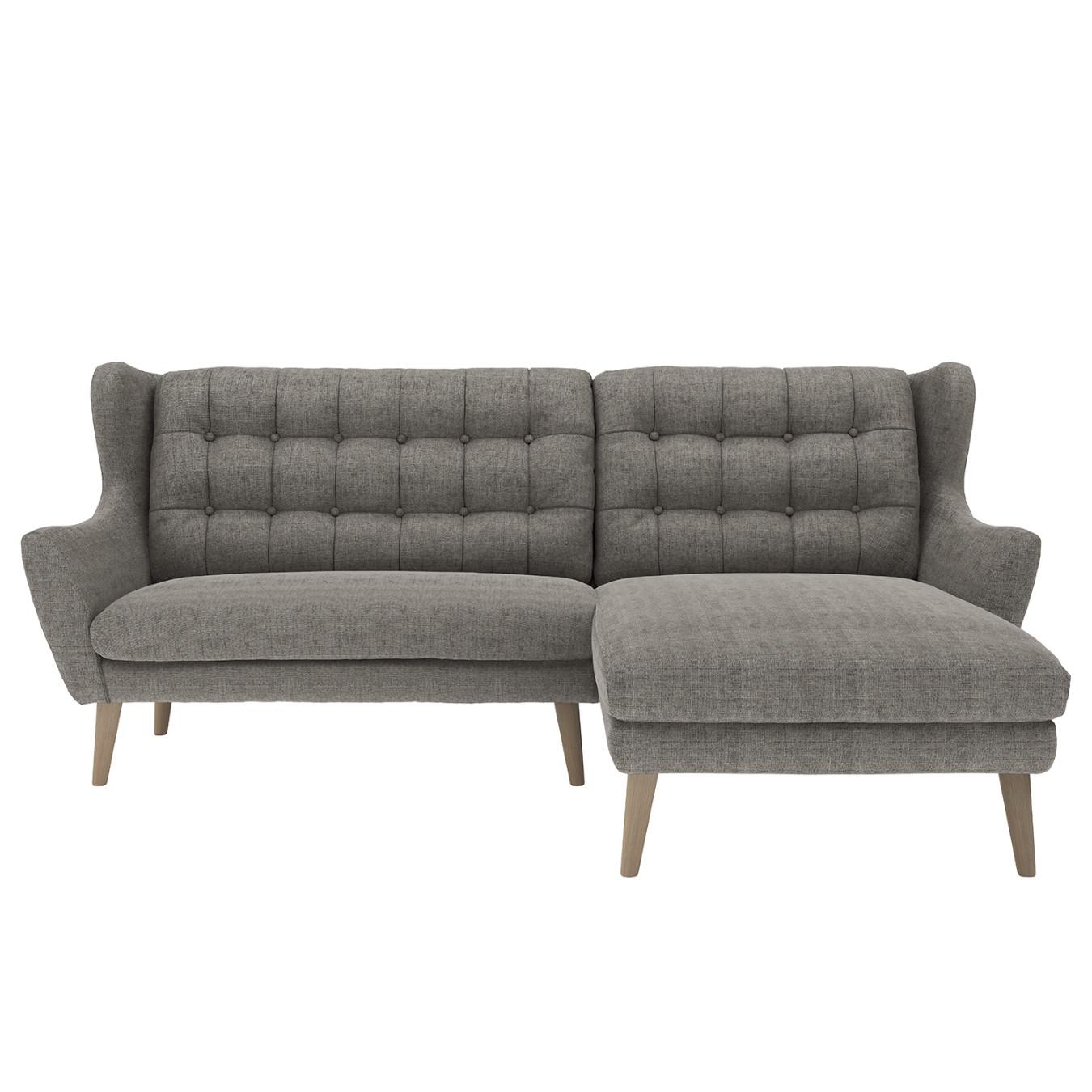Ecksofa Henry Dunkelgrau S: 173x250 cm - Eichefarben/Dunkelgrau, KONVENTIONELL, Textil (173/250cm) - Trendmanufaktur