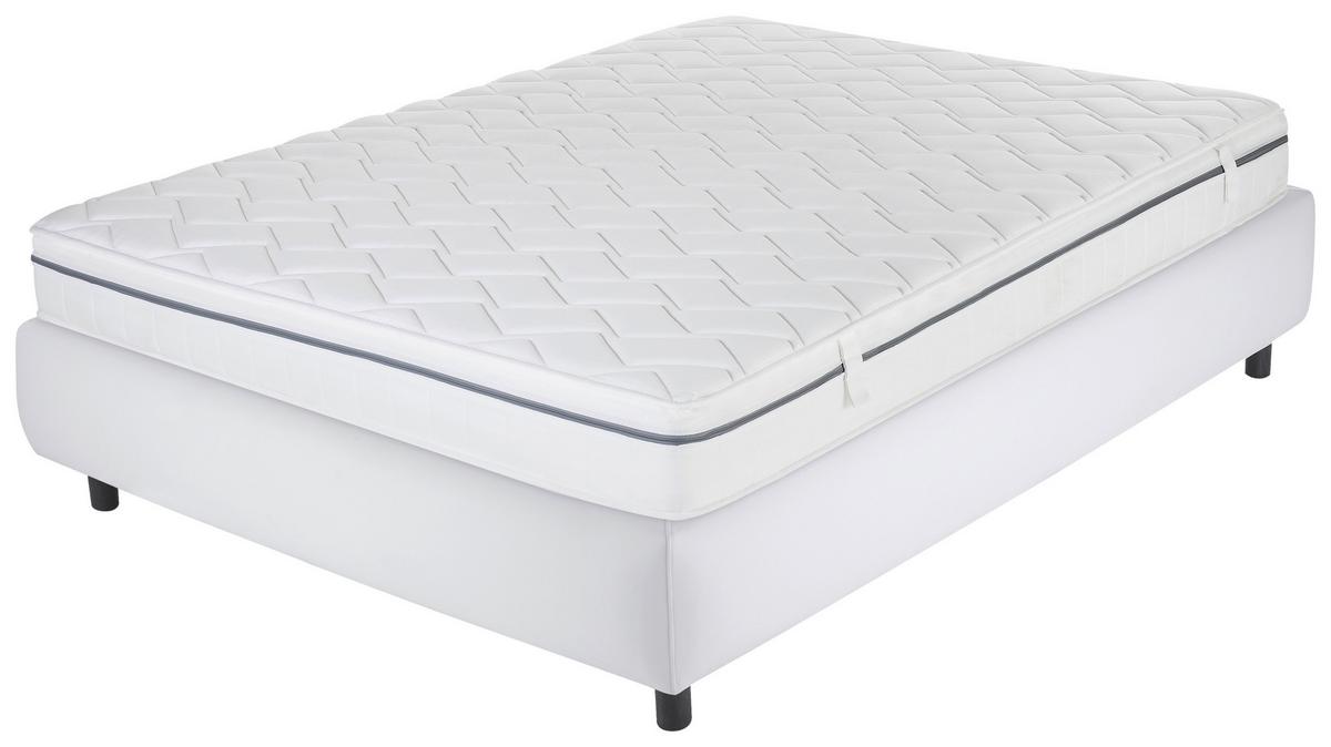 Kaltschaummatratze Air Wave 140x200 cm H2+h3, H: 23 cm - Weiß, Basics, Textil (140/200cm) - MID.YOU