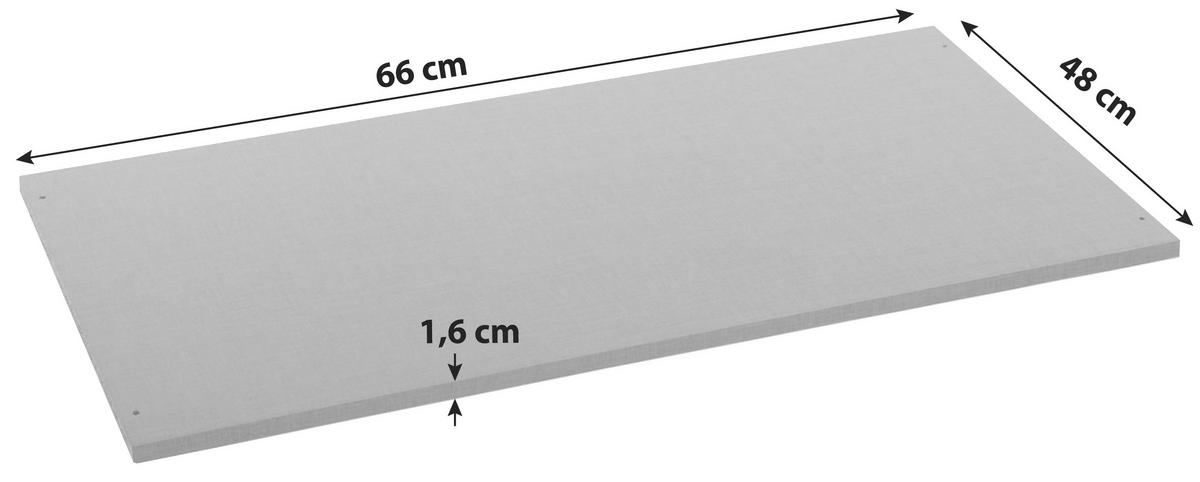 Einlegeböden aus Holzdekor mit Oberflächen in Textilene