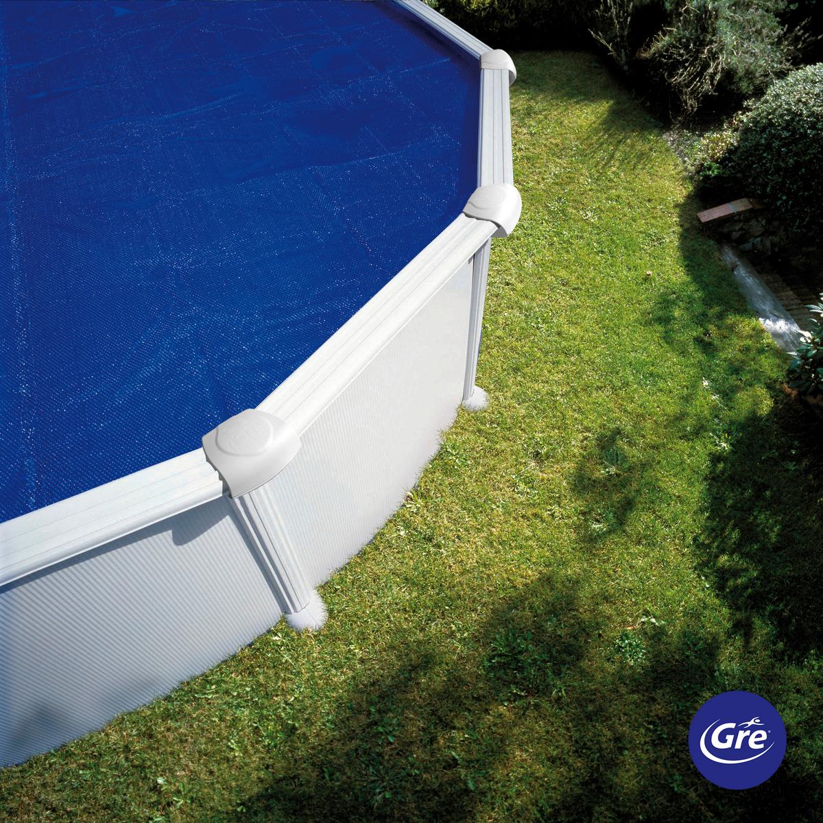 Poolabdeckplane Sommerabdeckplane - Blau, KONVENTIONELL, Kunststoff (245cm) - Gre