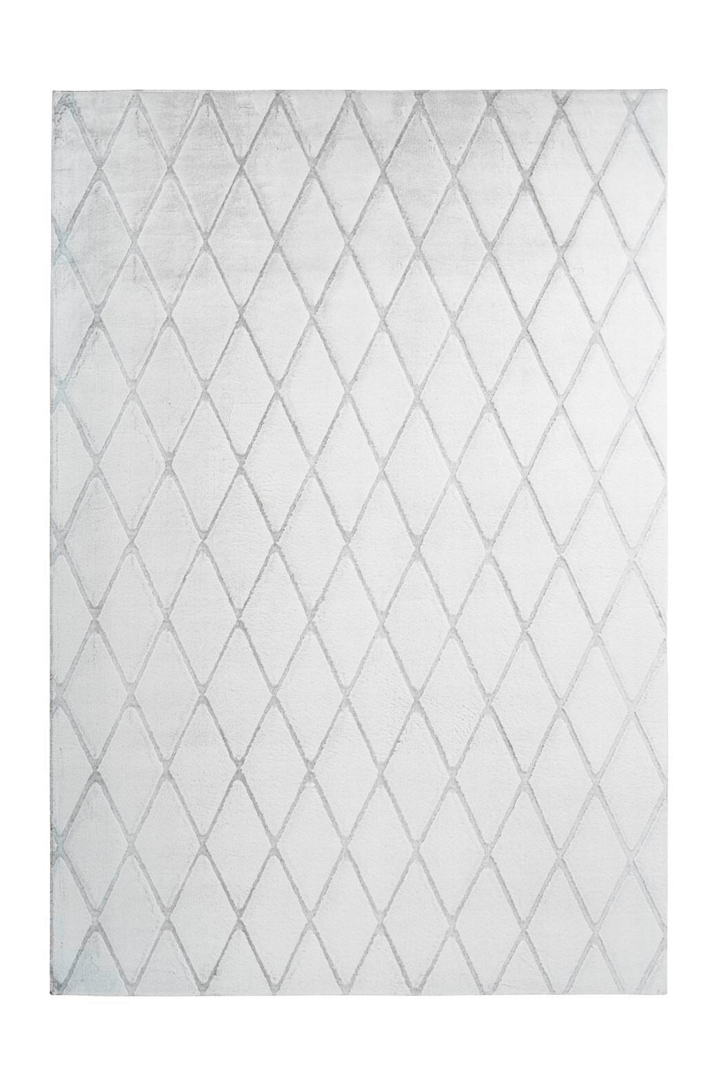 Teppich Grau, Weiß Vivica 225, BxL: 80x150 cm - Weiß/Grau, KONVENTIONELL, Textil (80/150cm)