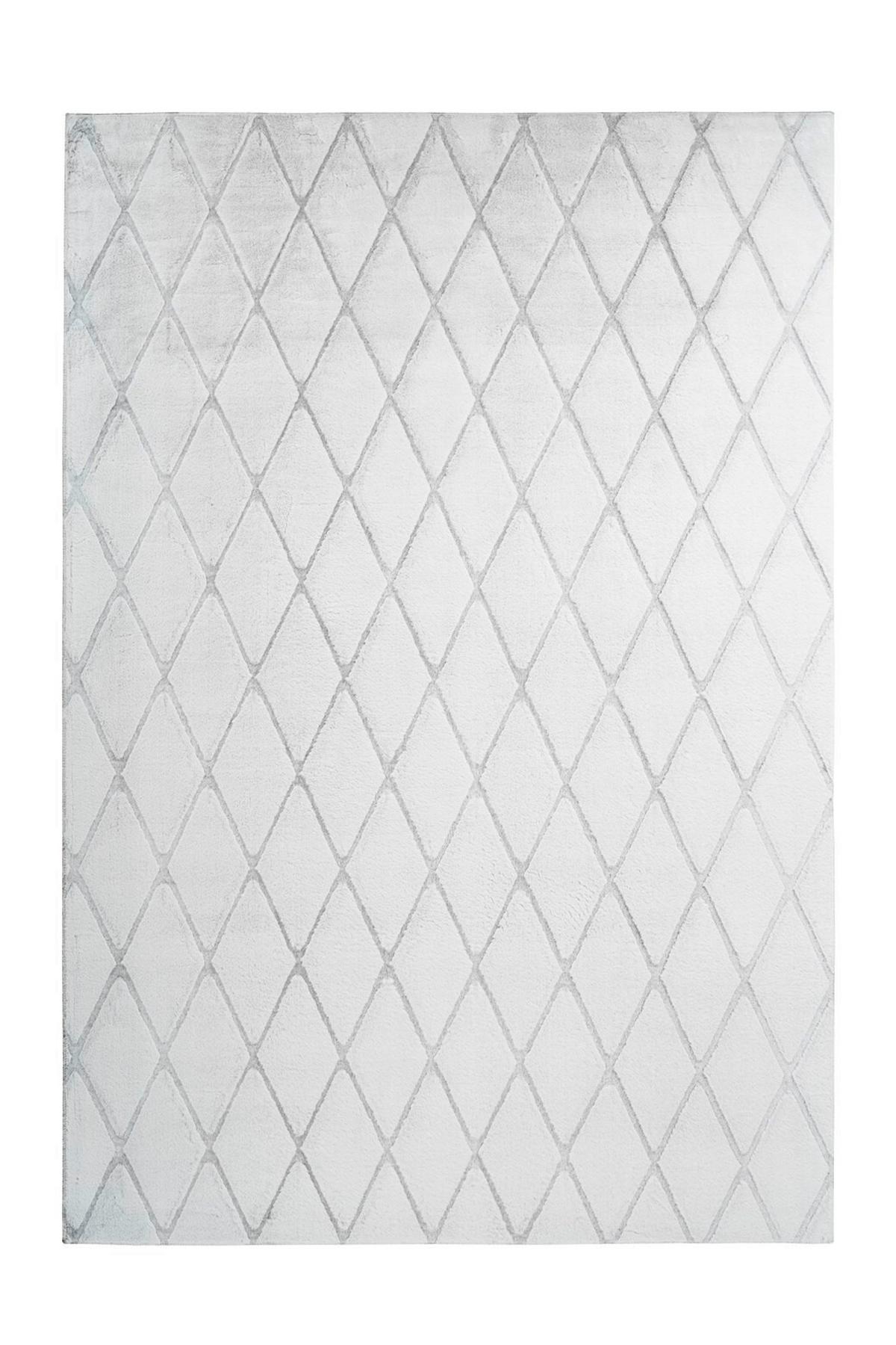 Teppich Grau, Weiß Vivica 225, BxL: 80x150 cm - Weiß/Grau, KONVENTIONELL, Textil (80/150cm)