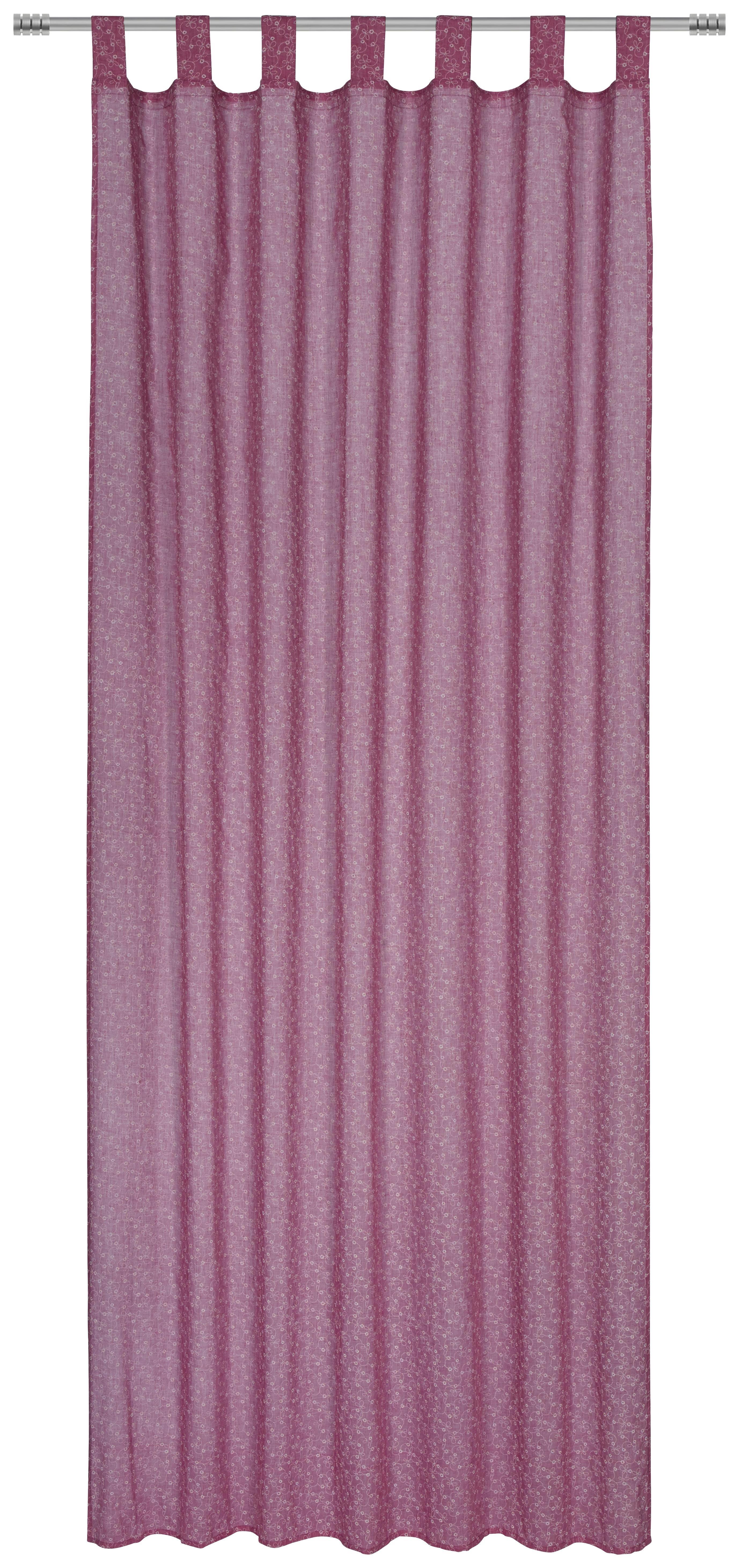 Kombivorhang Pauline - Rosa, ROMANTIK / LANDHAUS, Textil (135/245cm) - James Wood