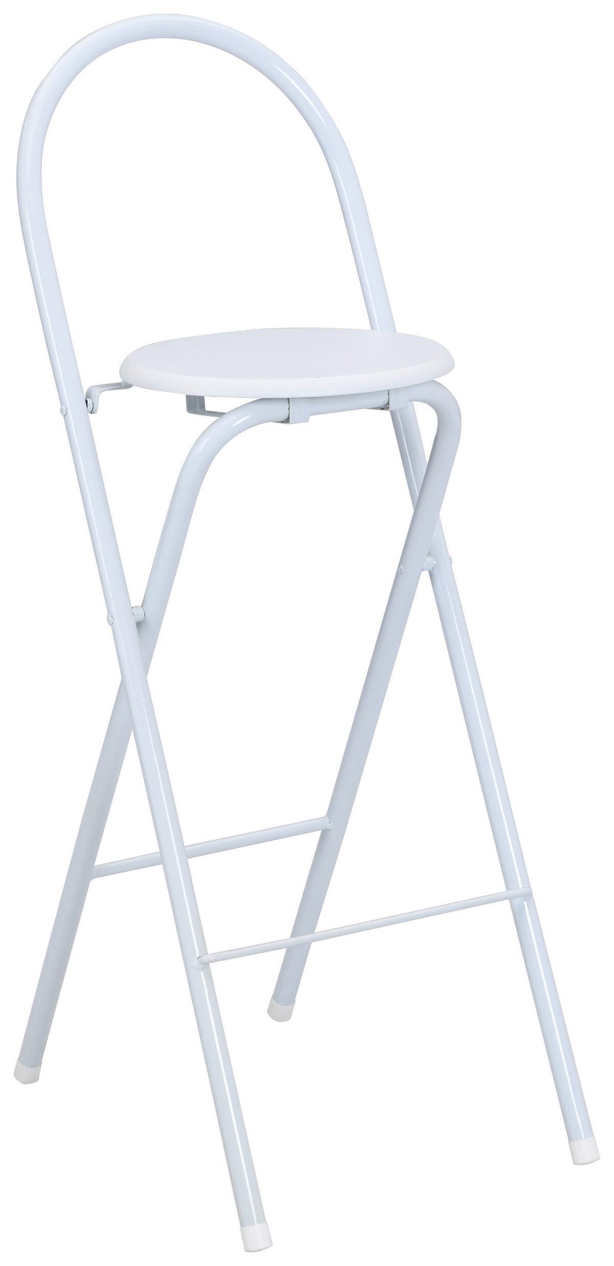 Klappstuhl Liane 2 Eisen, Holzdekor - Weiß, MODERN, Holzwerkstoff/Kunststoff (38/100/47cm)